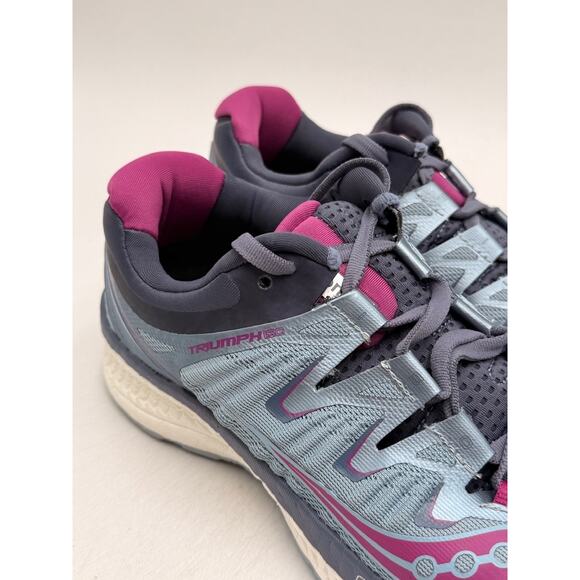 Saucony TRIUMPH ISO 4 Women's NEW Running Sneaker Blue US Size 7.5 - Picture 3 of 11